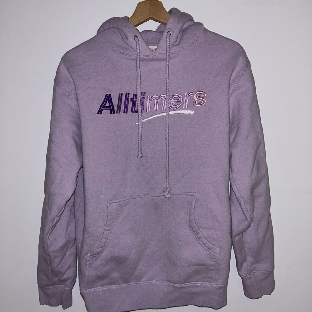 Alltimers lavender hoodie, size small but fit oversize